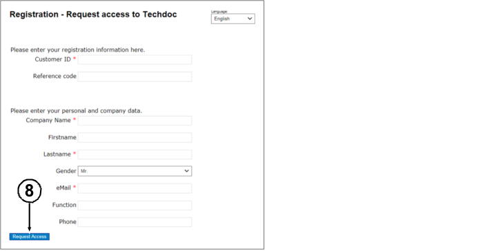 Antrag Registration
